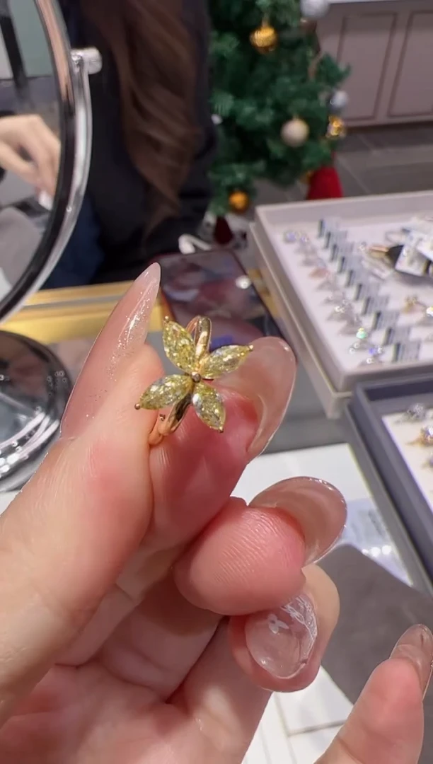 【闪购商品】实验室培育钻石18K金镶嵌@@00005668