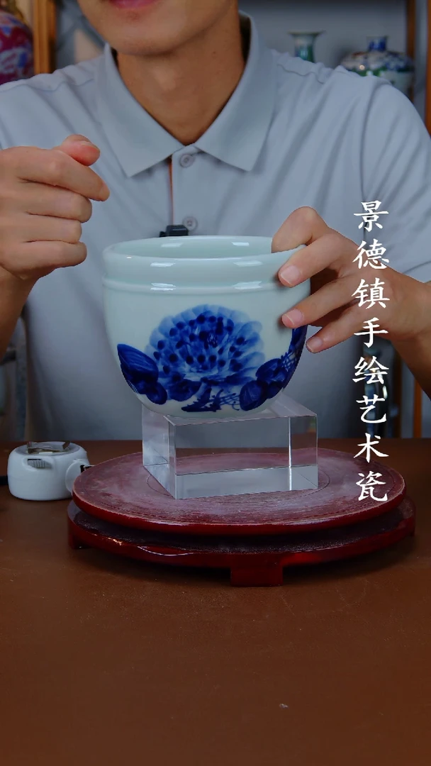 摆件景德镇手工手绘陶瓷摆件3