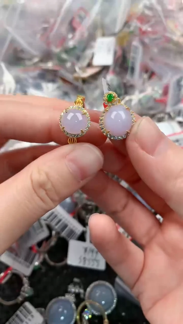 银S925镶嵌戒指翡翠3333----1