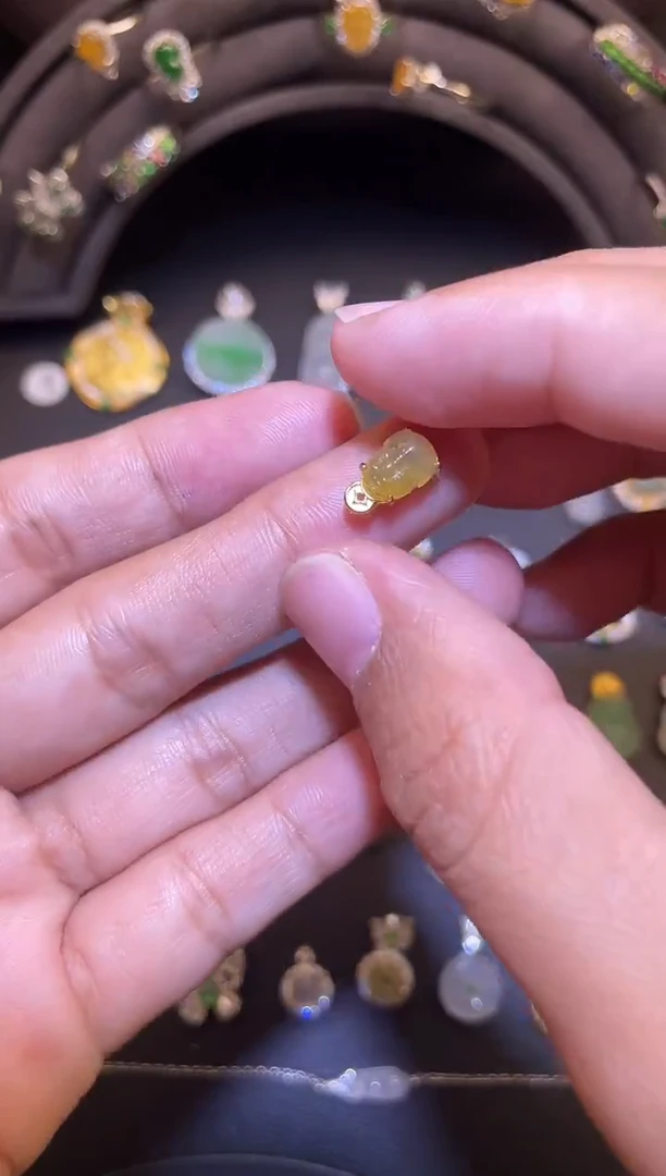 吊坠(不含链)银S925镶嵌翡翠1