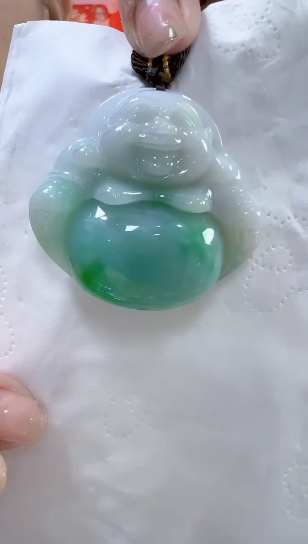 【闪购商品】翡翠颈饰未镶嵌孤品佛公宽43高40厚13