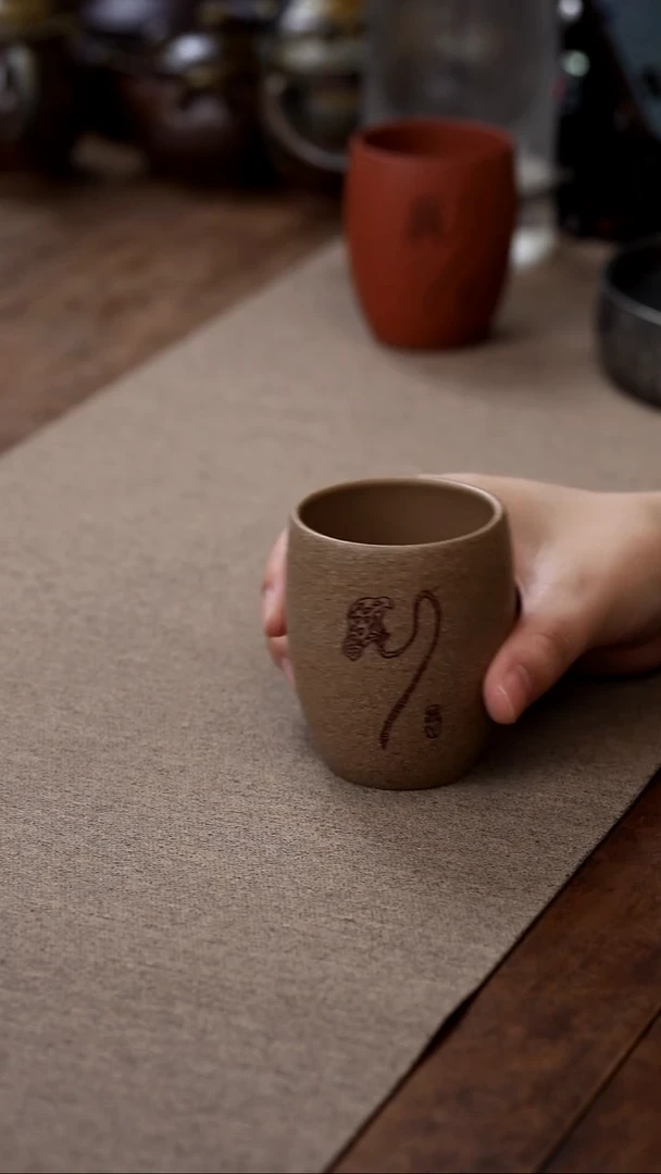 茶壶紫砂莲蓬主人杯青降坡
