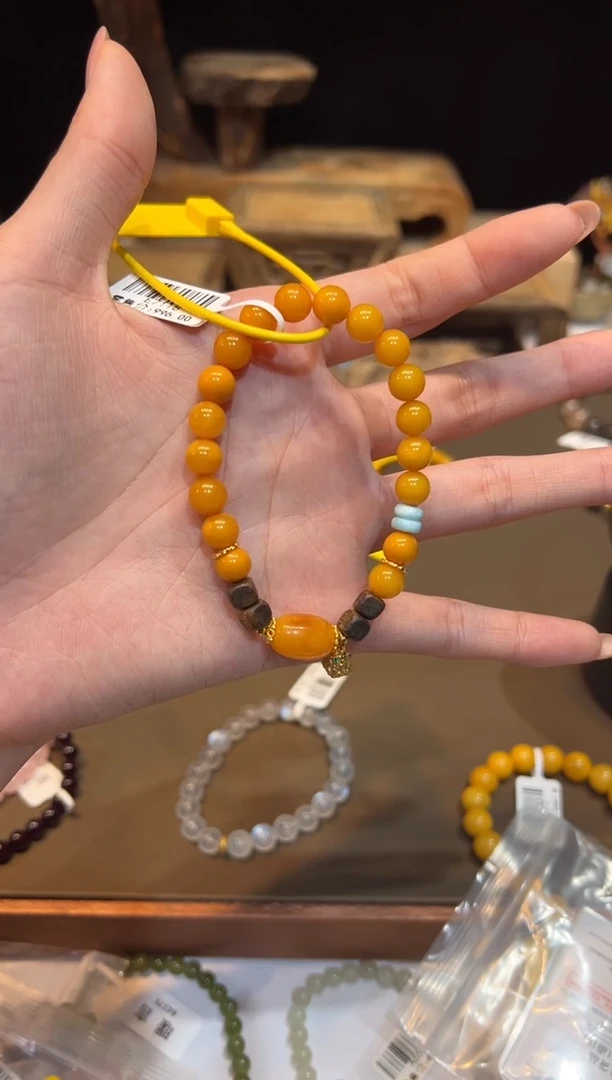 手链琥珀未镶嵌手饰@@e7118
