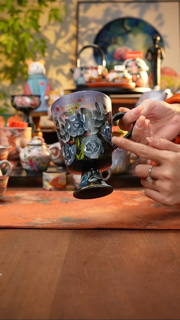 瓷片景德镇手工手绘077