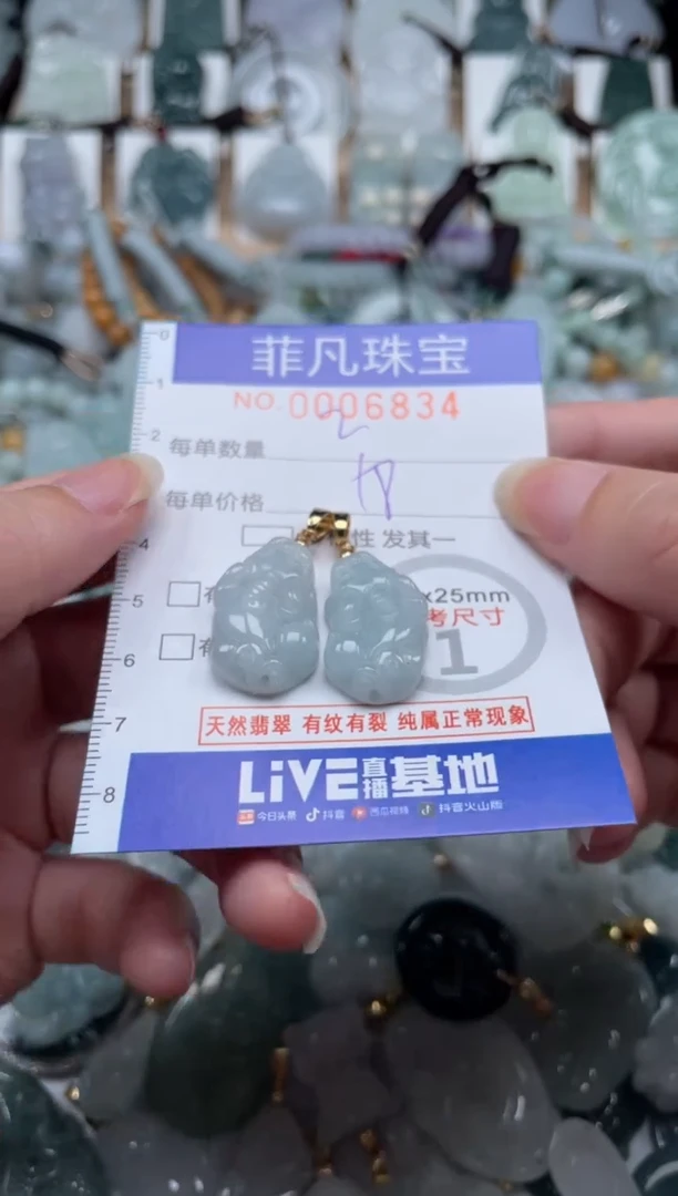 翡翠未镶嵌颈饰00..6834