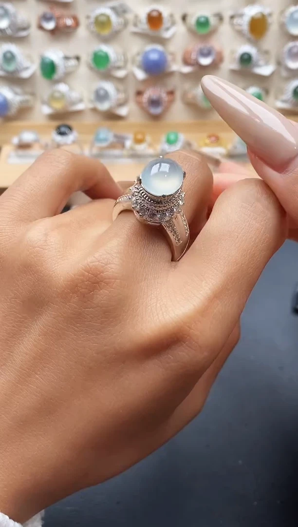 未镶嵌戒指翡翠缅甸天然A货翡翠2 4-8