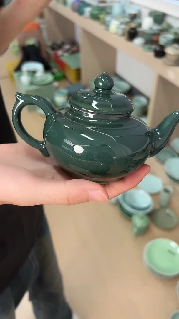 龙泉云间青瓷小米茶器