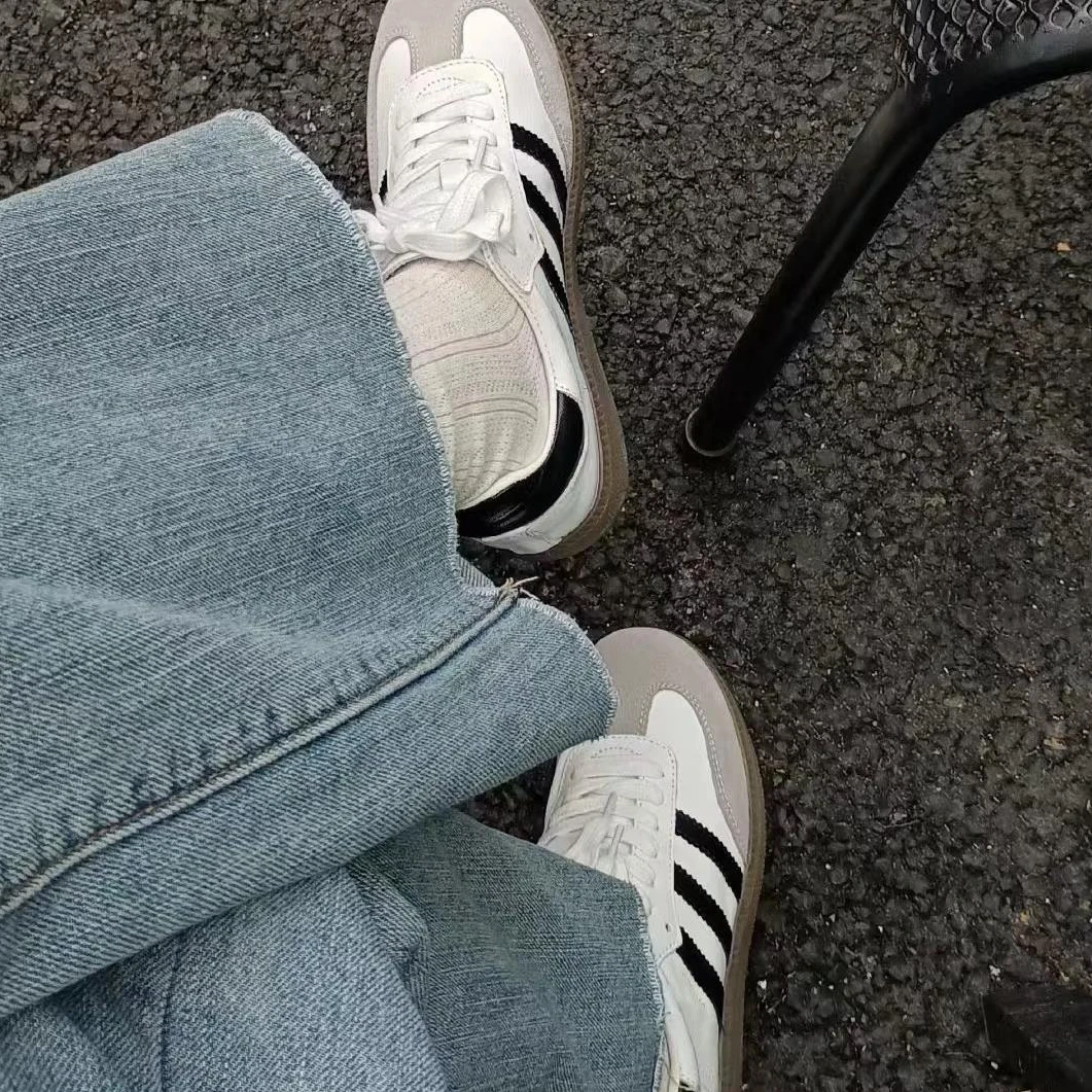 复古白色德训鞋女2025时尚新款爆款内增高休闲板鞋运动厚底阿甘鞋