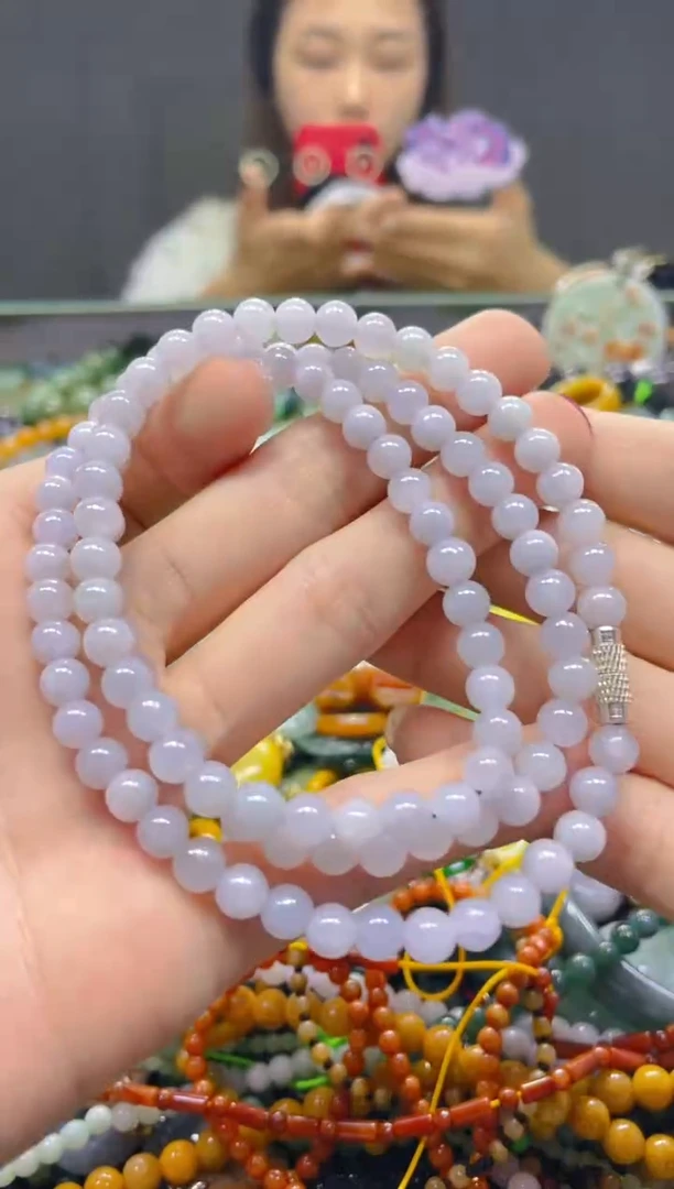 颈饰未镶嵌翡翠5MM/Z/翡翠A货，一件也是批发价