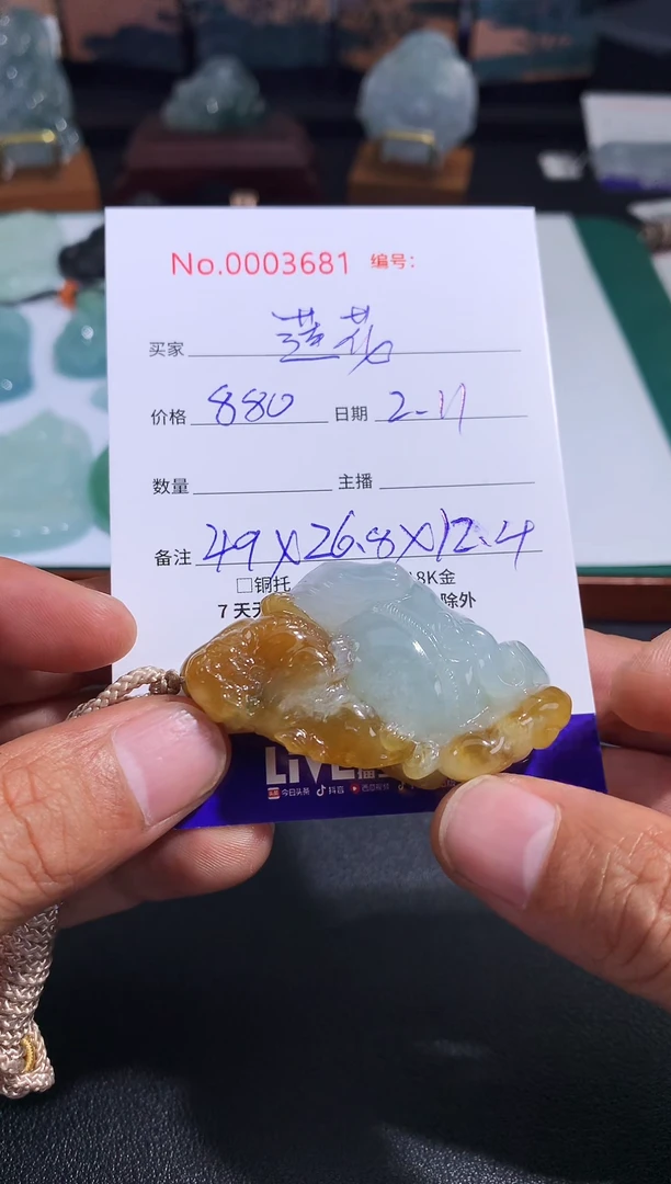 【闪购商品】翡翠颈饰未镶嵌 莲