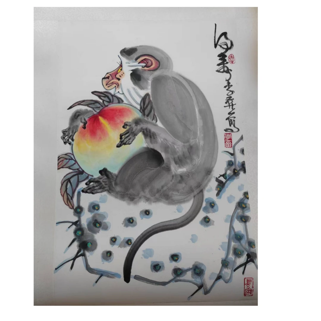 Lot11:  李燕 猴子捧寿