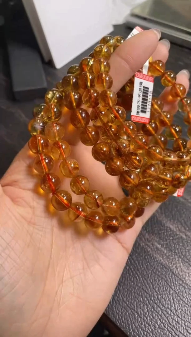 黄晶手链未镶嵌9±/x-218【多样性发一