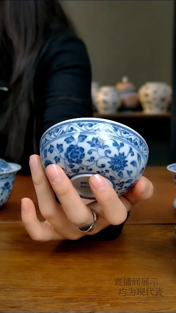 其他瓷十二花卉普洱杯（柴窑）