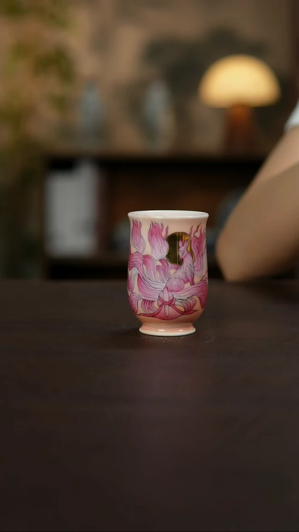 杯景德镇陶瓷杯碗柴烧多人