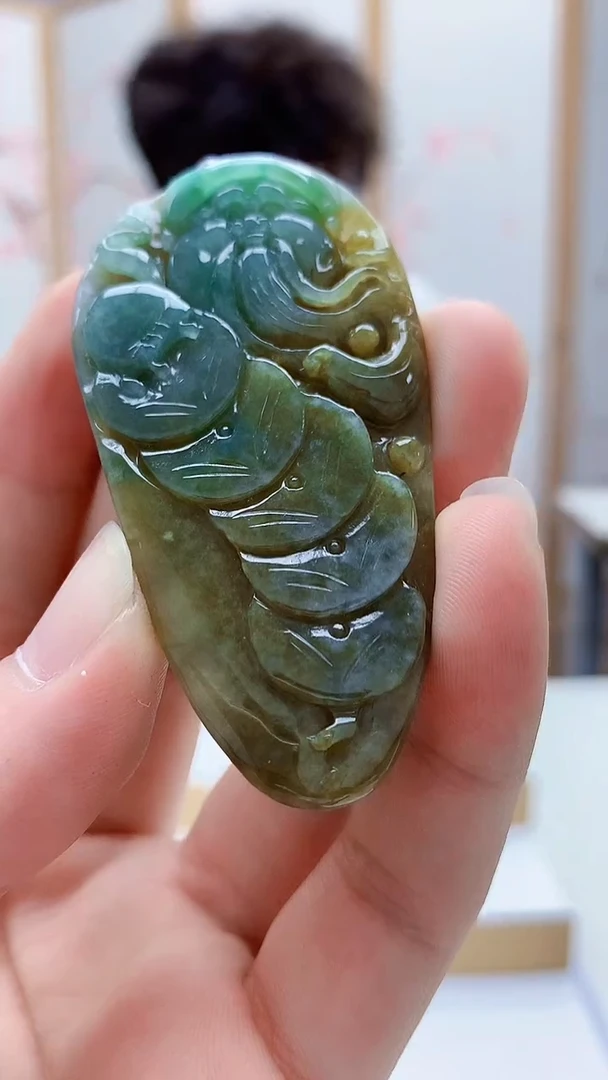 未镶嵌定制翡翠4688bb-毛货挂件9