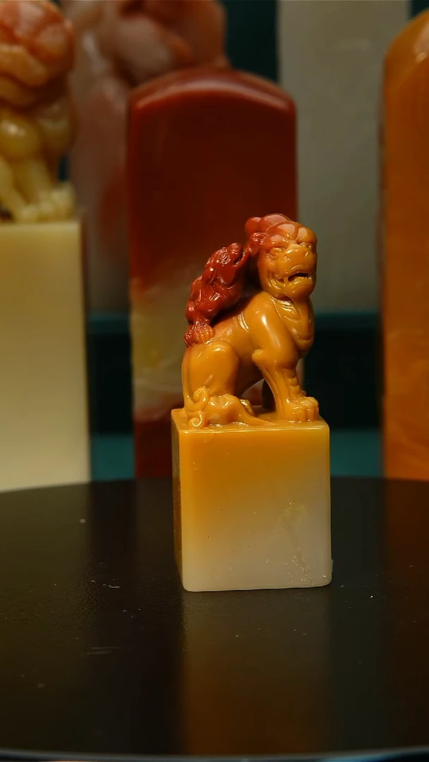 寿山石印石云**猫寿山石印章28