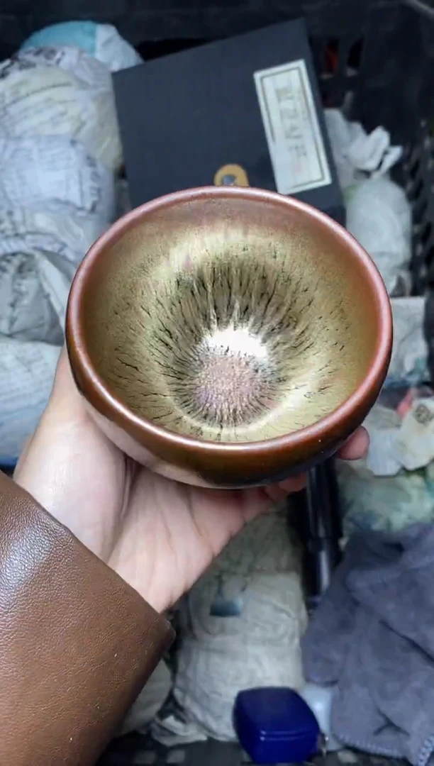 【闪购商品】茶盏金丝万缕 盏三疯建盏茶器