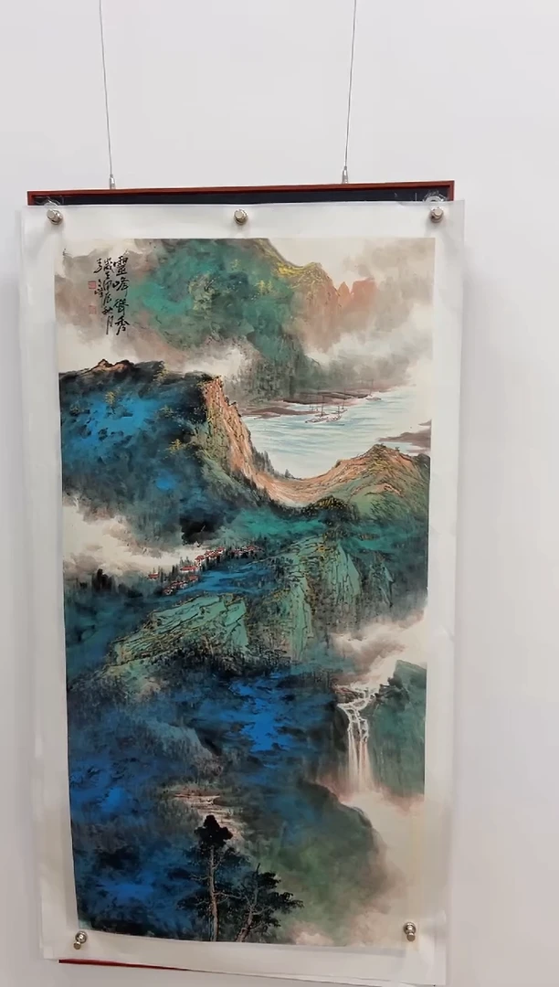 国画李文峰四尺整张水墨山水