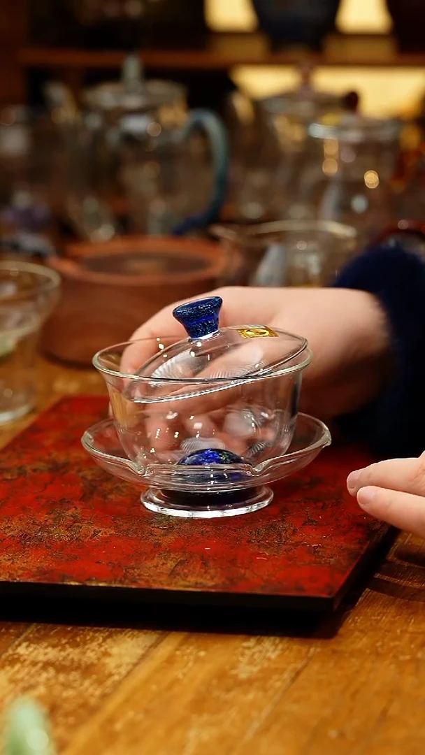 【闪购商品】禾器/斑斓沁莲盖碗