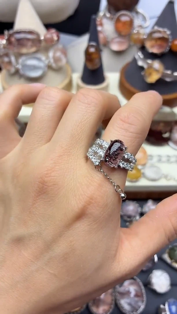 银S925镶嵌珠宝半成品水晶定制定制