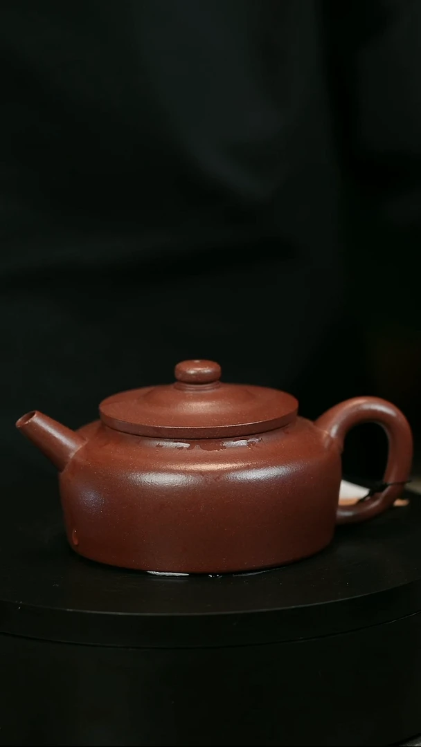 茶壶紫砂可*爸H1953龚文华红平盖