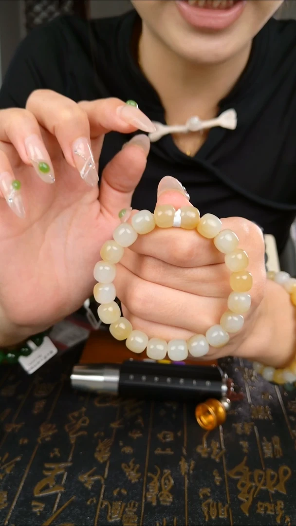 颈饰未镶嵌和田玉拍一发一 所见即所得 10mm