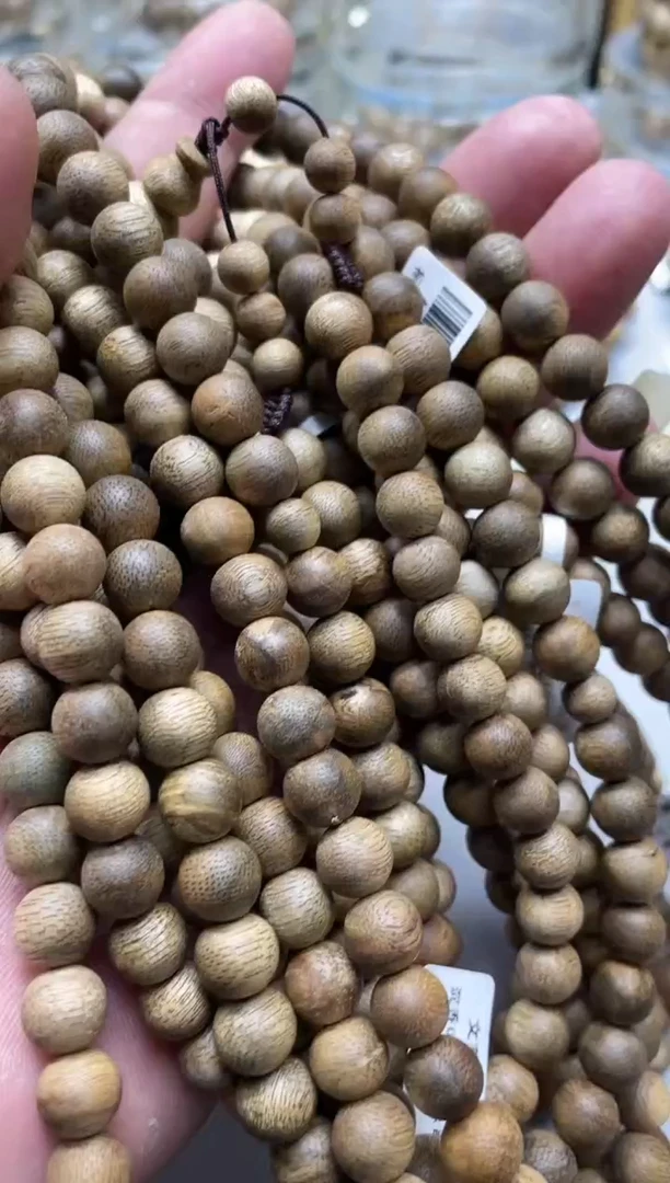 【闪购商品】沉香手串文莱圆珠长串微瑕0.9多样性发其一