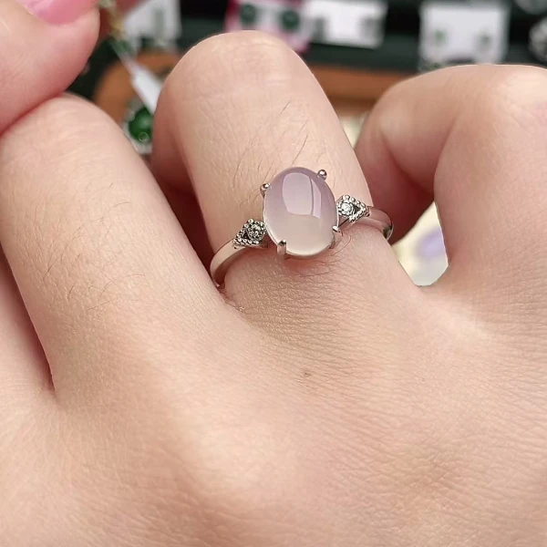 鑫辰珠宝银镶嵌设计款开口女戒指时尚百搭