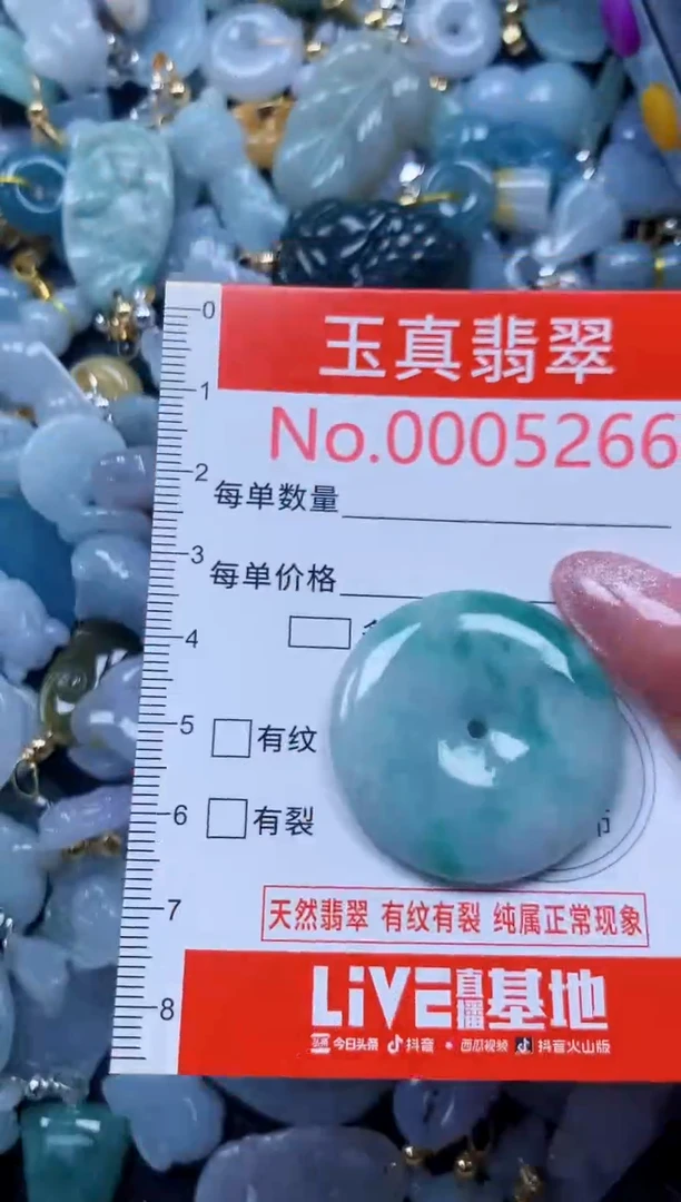 翡翠未镶嵌吊坠(不含链)5266