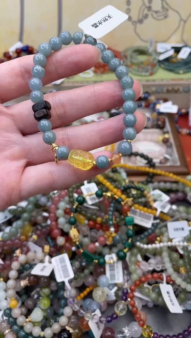 银S925镶嵌翡翠手饰379