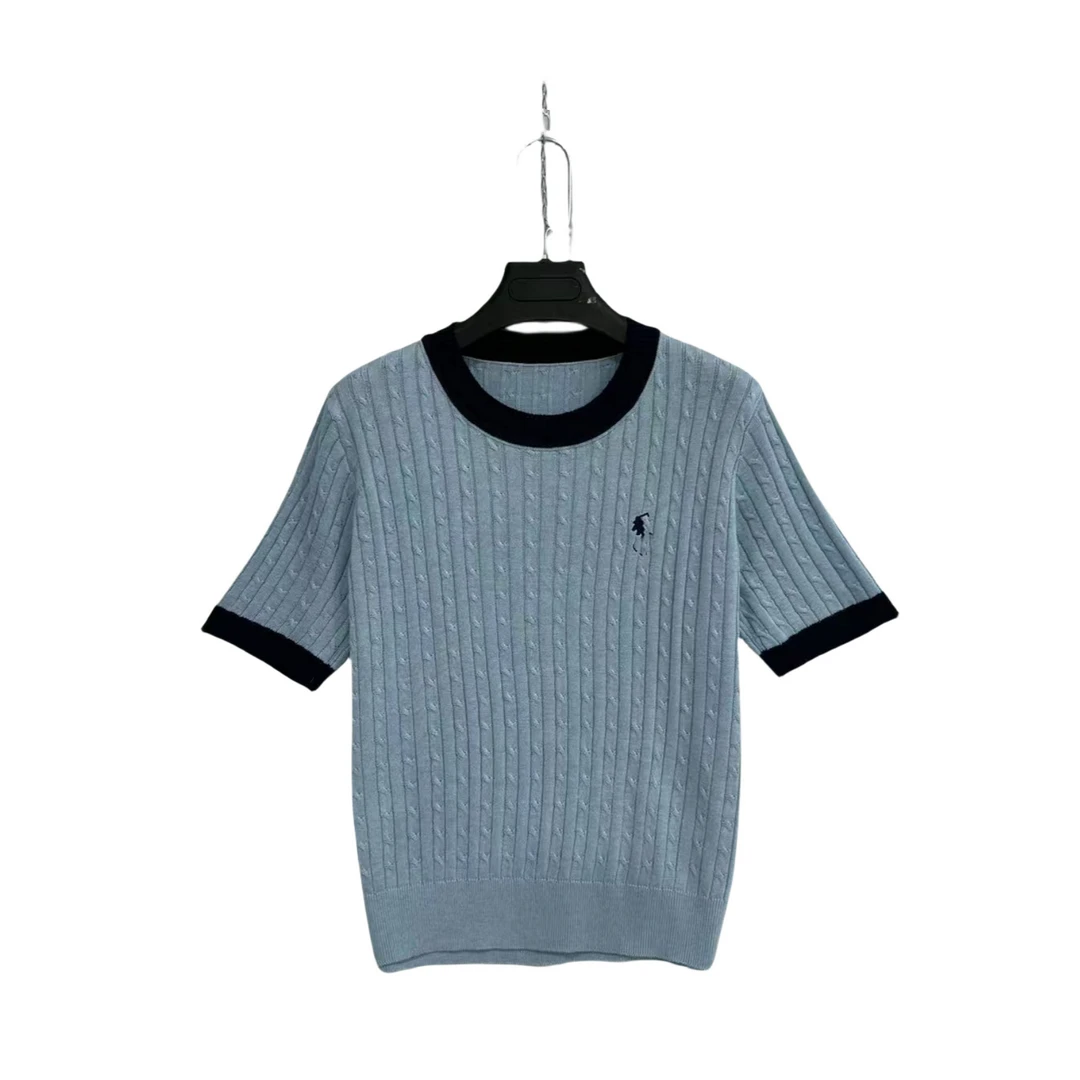 72033  拼接  圆领  休闲   百搭  简约  舒适  毛针织衫