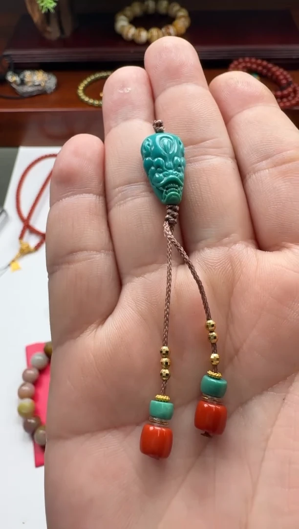 【闪购商品】绿松石配饰配饰18K金镶嵌配饰配饰