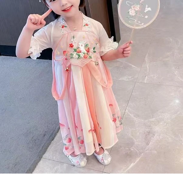 刺绣铃铛汉服裙（不带扇子）