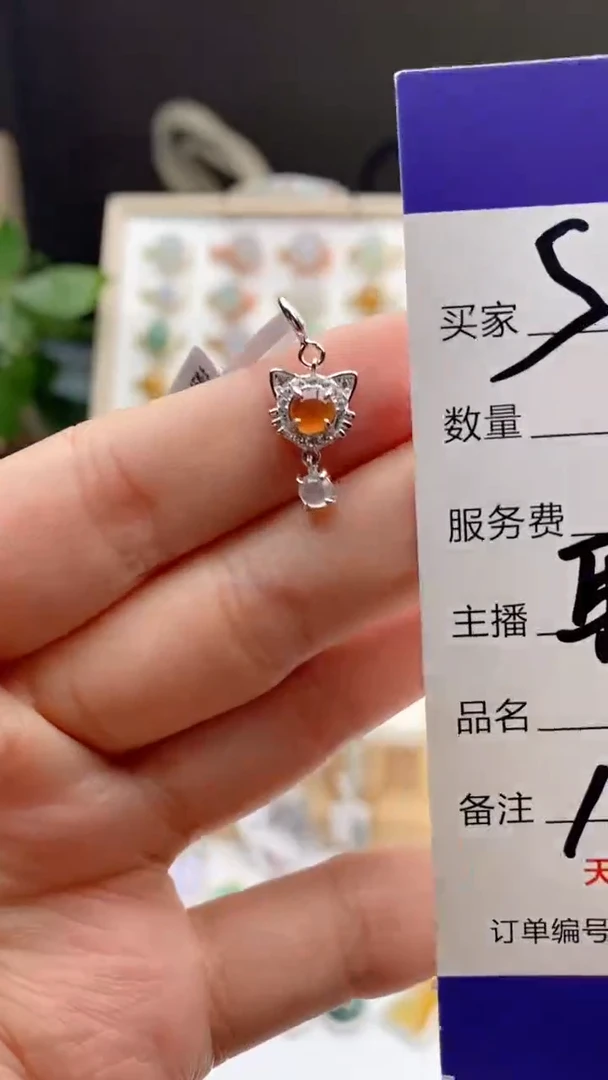 翡翠戒指银S925镶嵌天然A货翡翠