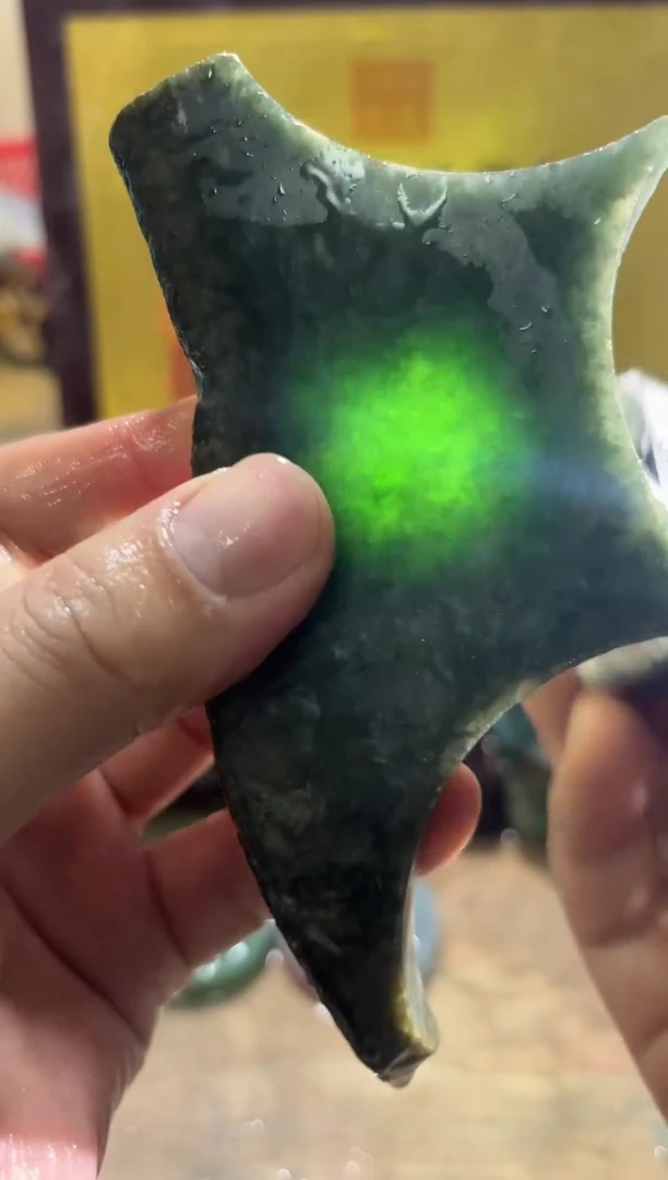 未镶嵌挂件翡翠A货常星7125