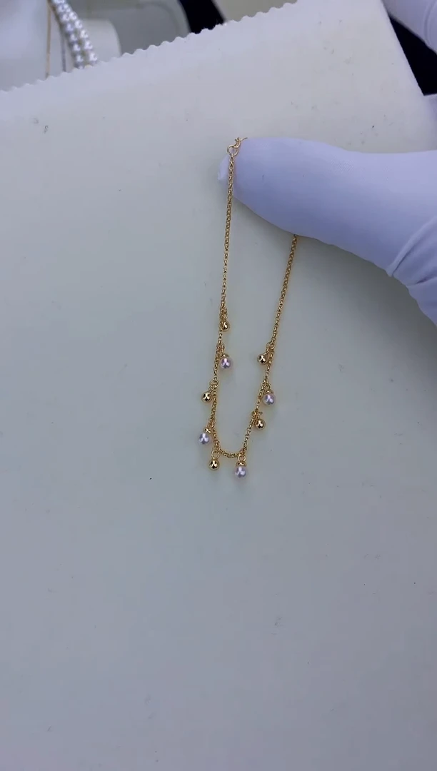 银S925镶嵌饰品海水珍珠设计款手链