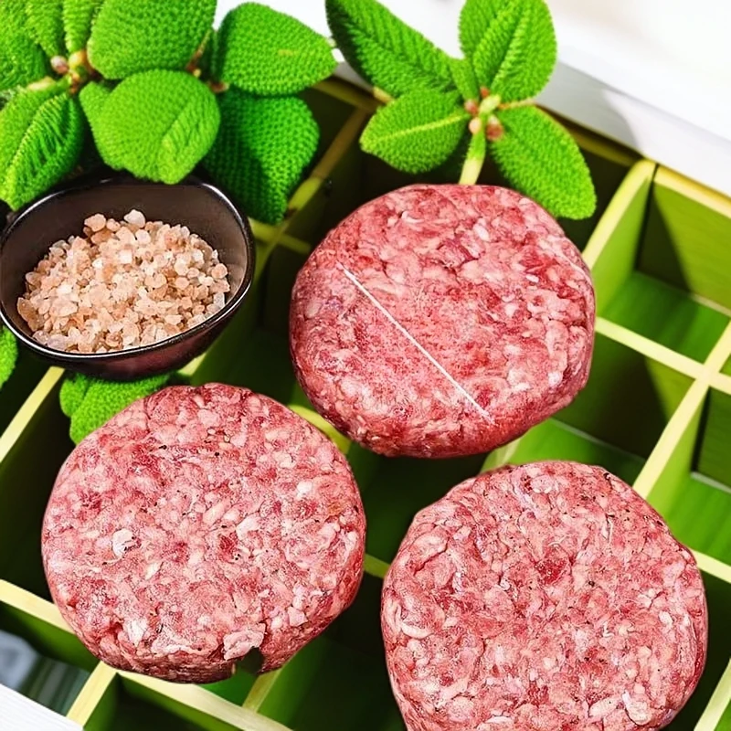 陆陆专属（25.11.18到期） 澳大利亚进口原料和牛牛肉饼500g5片*2袋