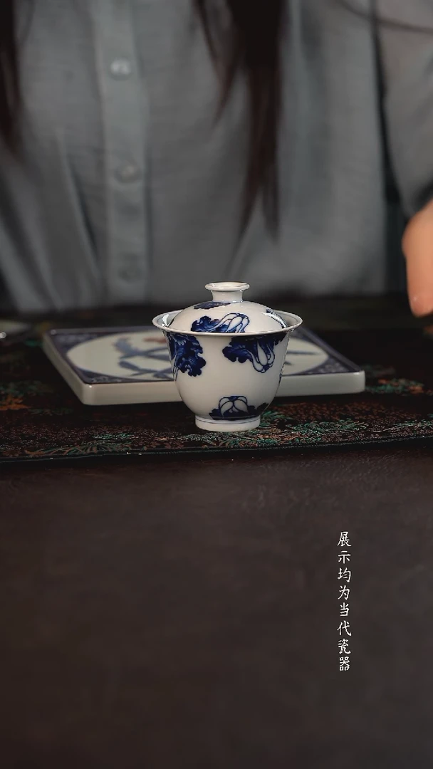 洪印慕明白菜小盖碗