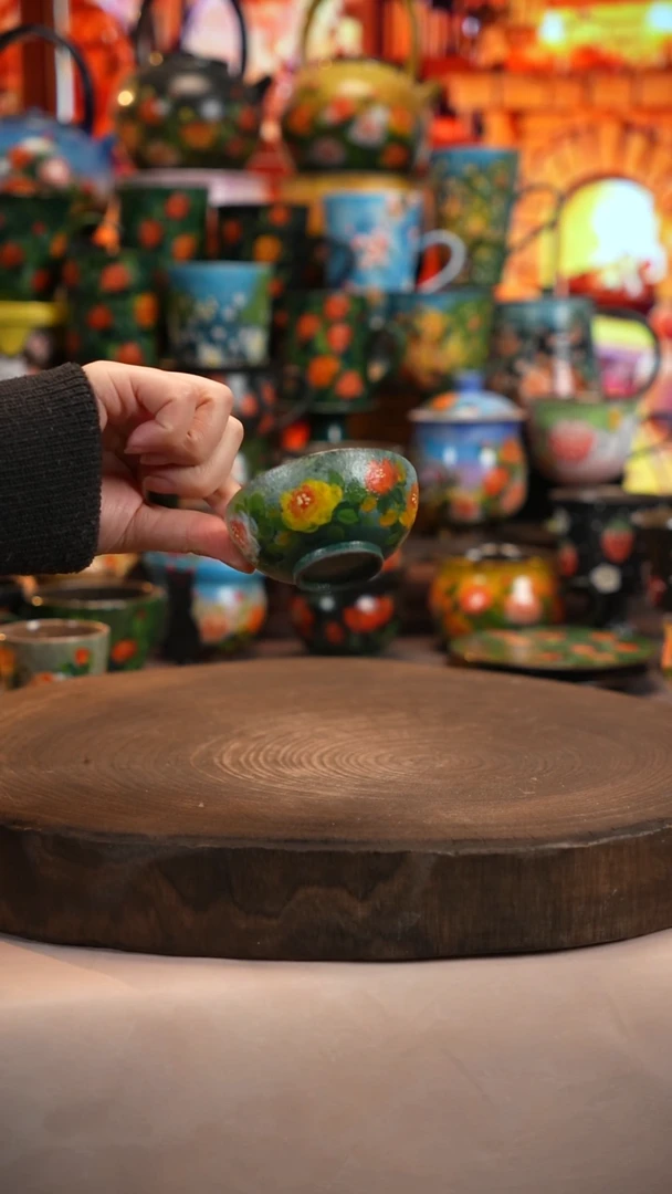 油画   釉下彩   杯子