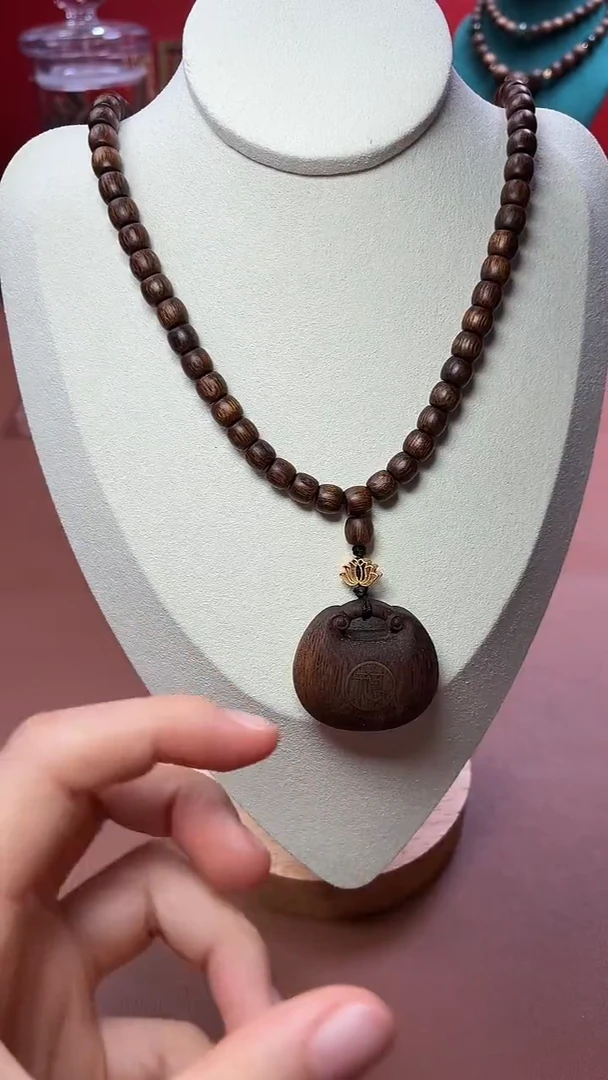 沉香手串【双十一限定款】沉水越南芽庄金丝油黄棋6x6代代有福设计