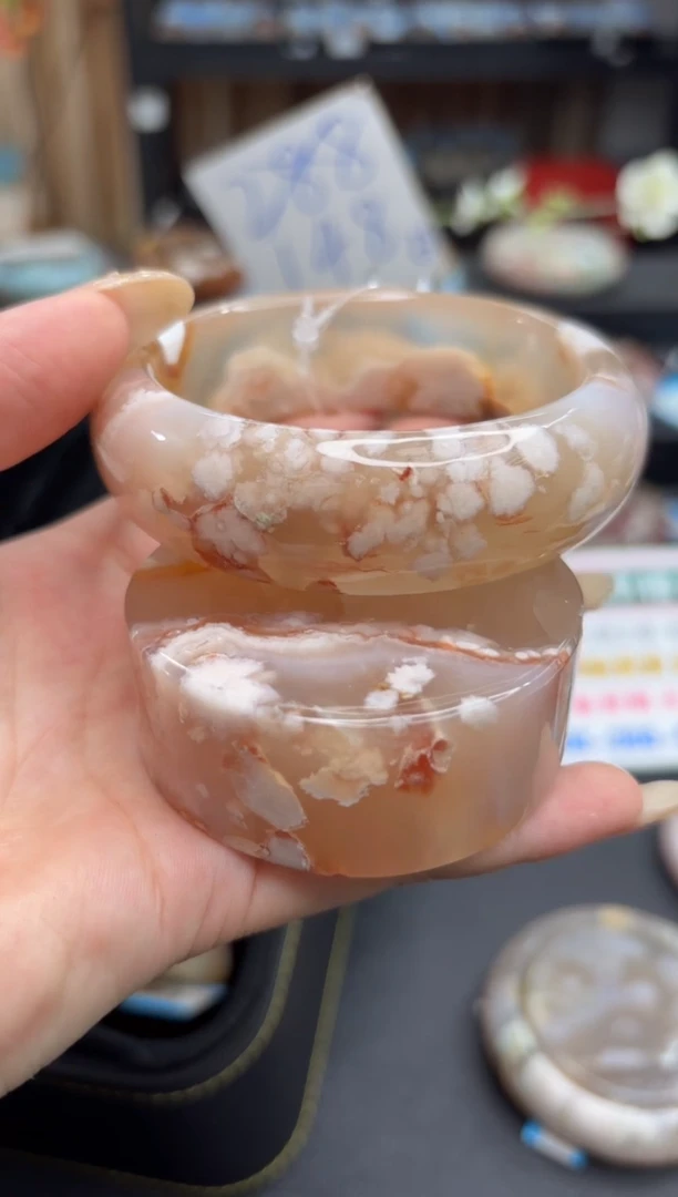 未镶嵌手镯石英质玉嘴****吻A69(60圈赠送镯心)