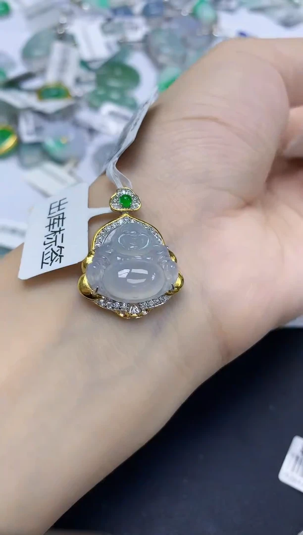 颈饰未镶嵌翡翠天然缅甸翡翠A货多样性发一件