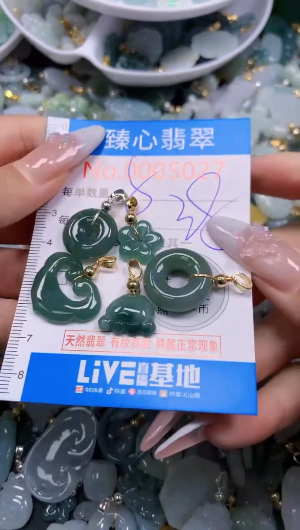 翡翠未镶嵌吊坠(不含链)5027