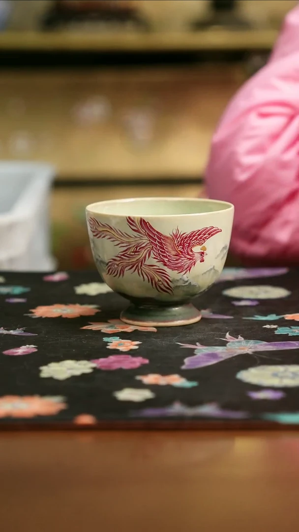 景德镇陶瓷杯碗柴烧多人