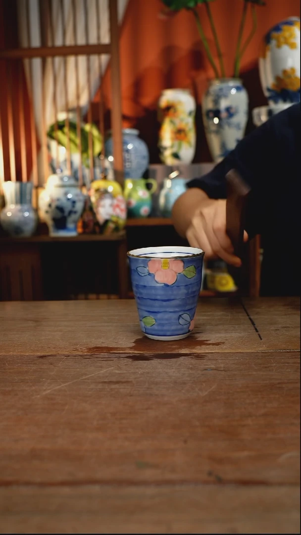 瓷片【简家甄选】景德镇设计师釉下手绘陶瓷餐具