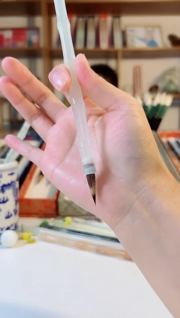 玉石竹节造型紫毫2.3