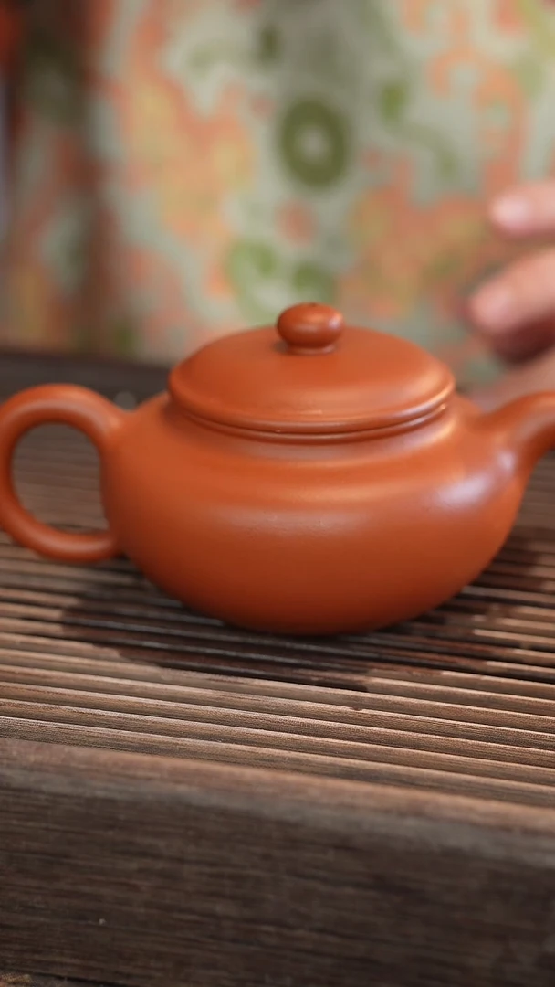 茶壶紫砂仿古 朱泥 半手工 300cc