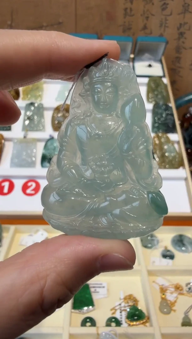 翡翠挂件未镶嵌A货翡翠多样性孤品
