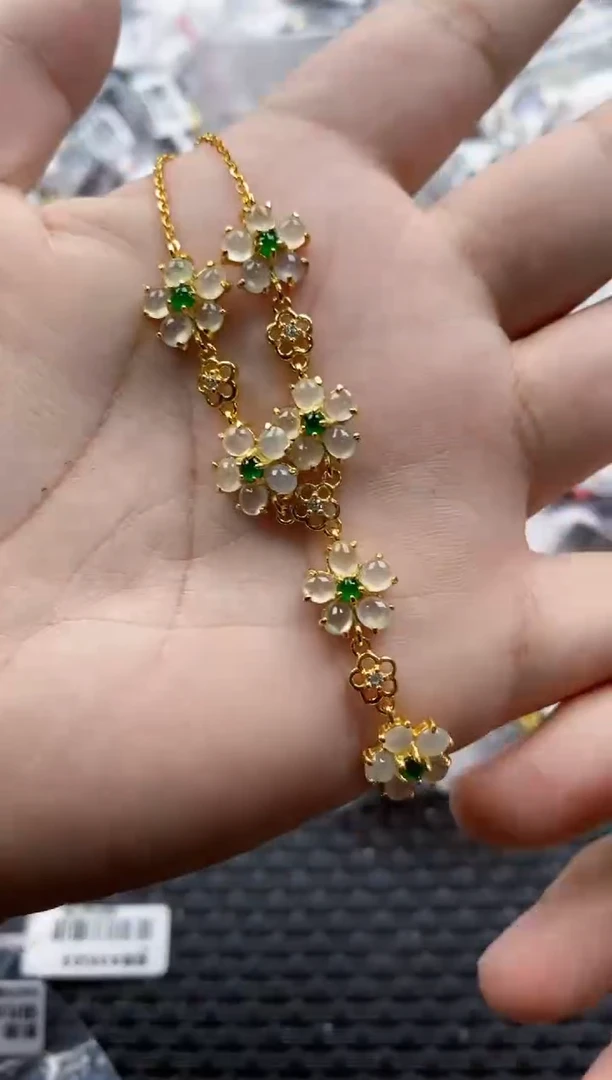 翡翠戒指银S925镶嵌8888---3