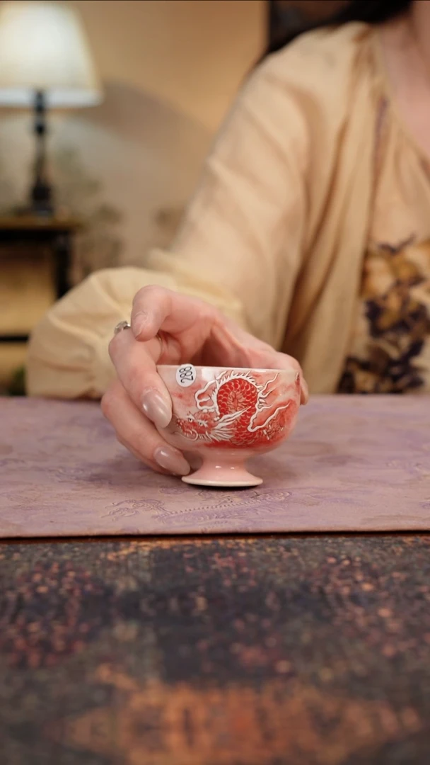 杯景德镇陶瓷杯碗柴烧多人